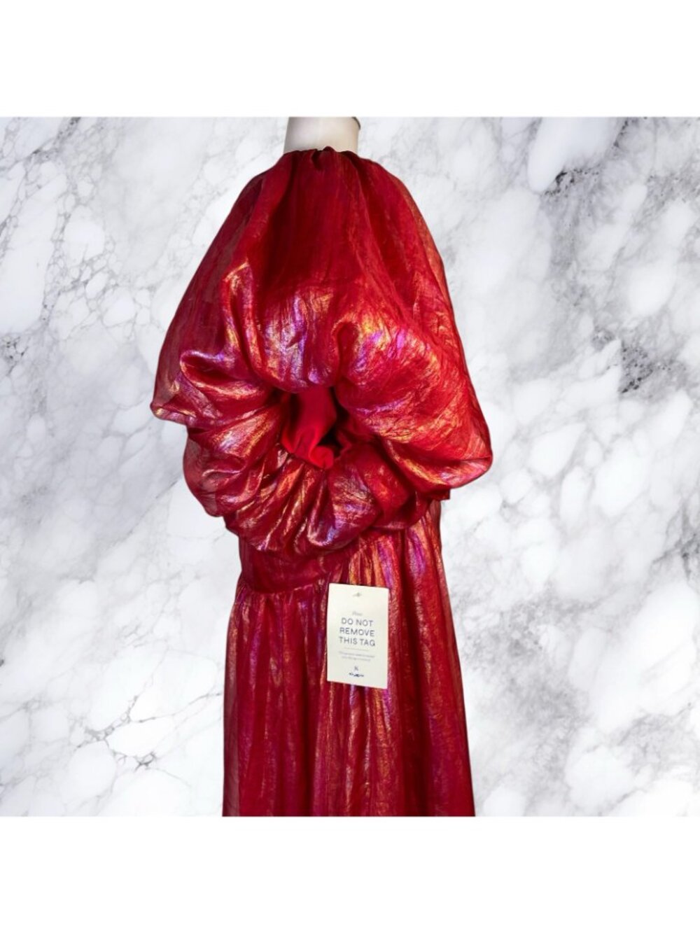 Jessakae Pixie Dress Plus Size in Red Holographic Oil Spill - Picture 7 of 12